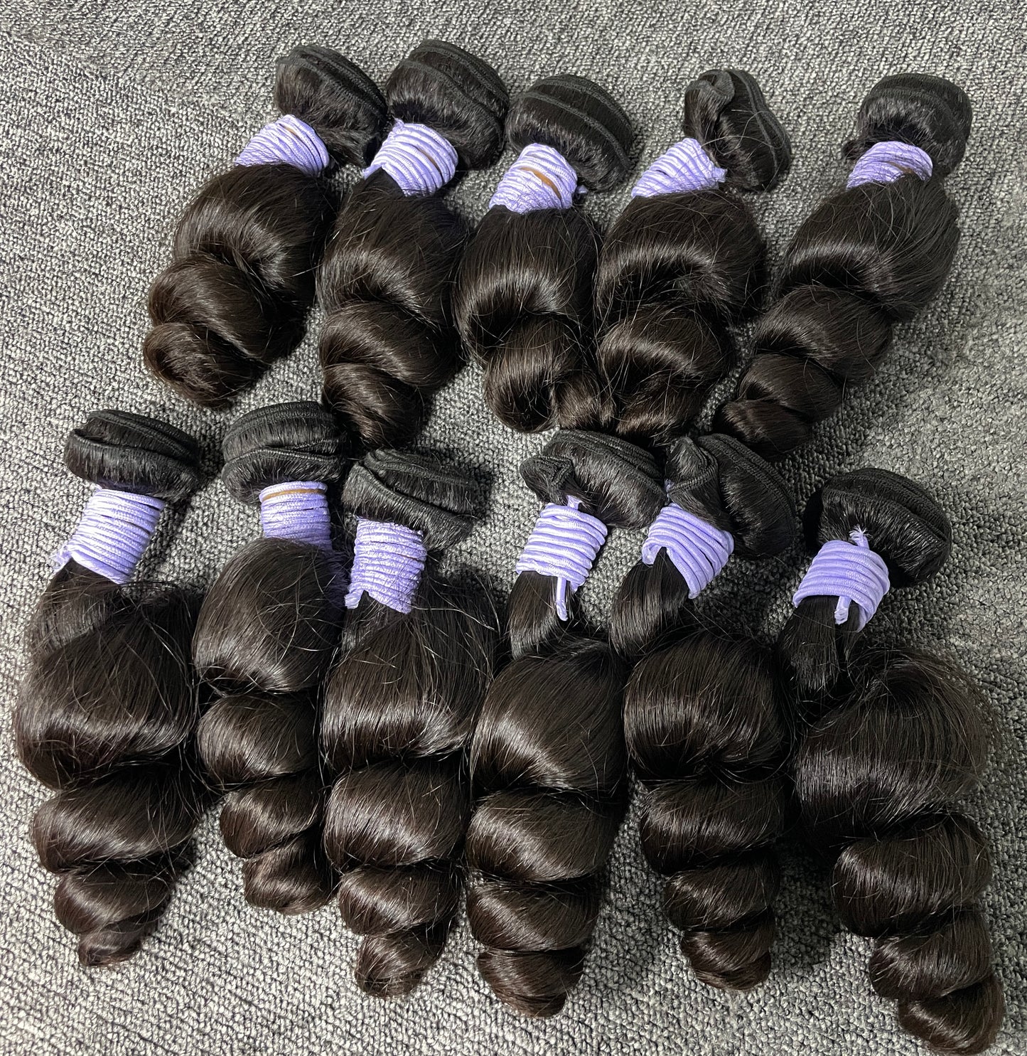 top raw cambodian hair bundle  #1B loose wave