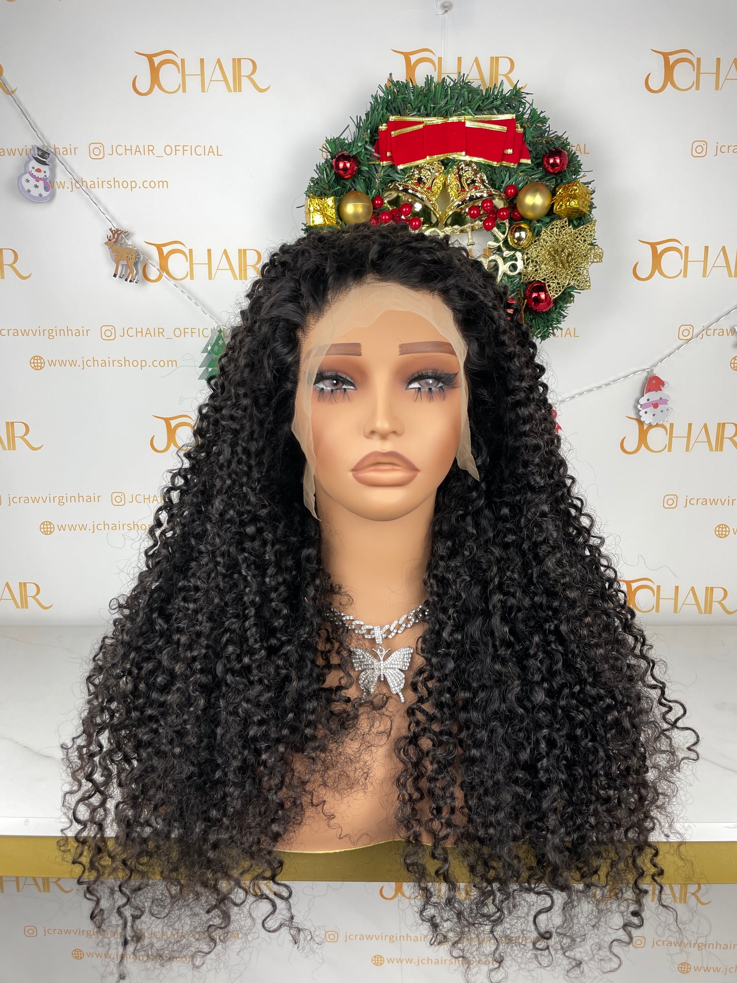 Top Burmese Virgin Hair 13x4 13x6 HD Full Frontal Wig - Pixie Curly #1B