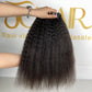 top raw cambodian hair bundle  #1B kinky straight