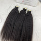 Kinky Straight Tape in Hair Extention #1B