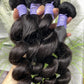 top raw cambodian hair bundle  #1B loose wave