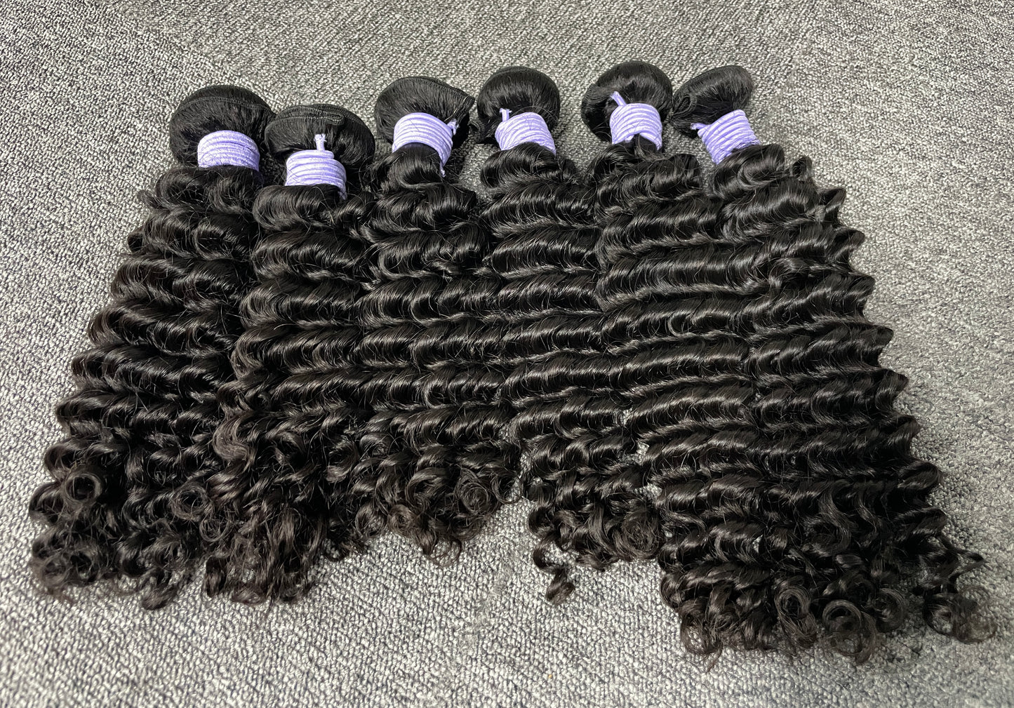 top raw cambodian hair bundle  #1B deep wave