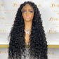 Top Burmese Virgin Hair 4x4 5x5 6X6 7X7 HD Closure Wig - Italian Curly #1B