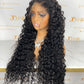 Top Burmese Virgin Hair 4x4 5x5 6X6 7X7 HD Closure Wig - Italian Curly #1B