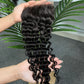 Raw Hair Deep Wave HD / Transparent Lace Closure #1B