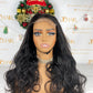 Top Burmese Virgin Hair 4x4 5x5 6X6 7X7 HD Closure Wig  - Body Wave #1B