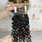 Top Virgin Water Wave HD / Transparent Lace Closure #1B