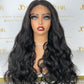 Top Burmese Virgin Hair 4x4 5x5 6X6 7X7 HD Closure Wig  - Body Wave #1B