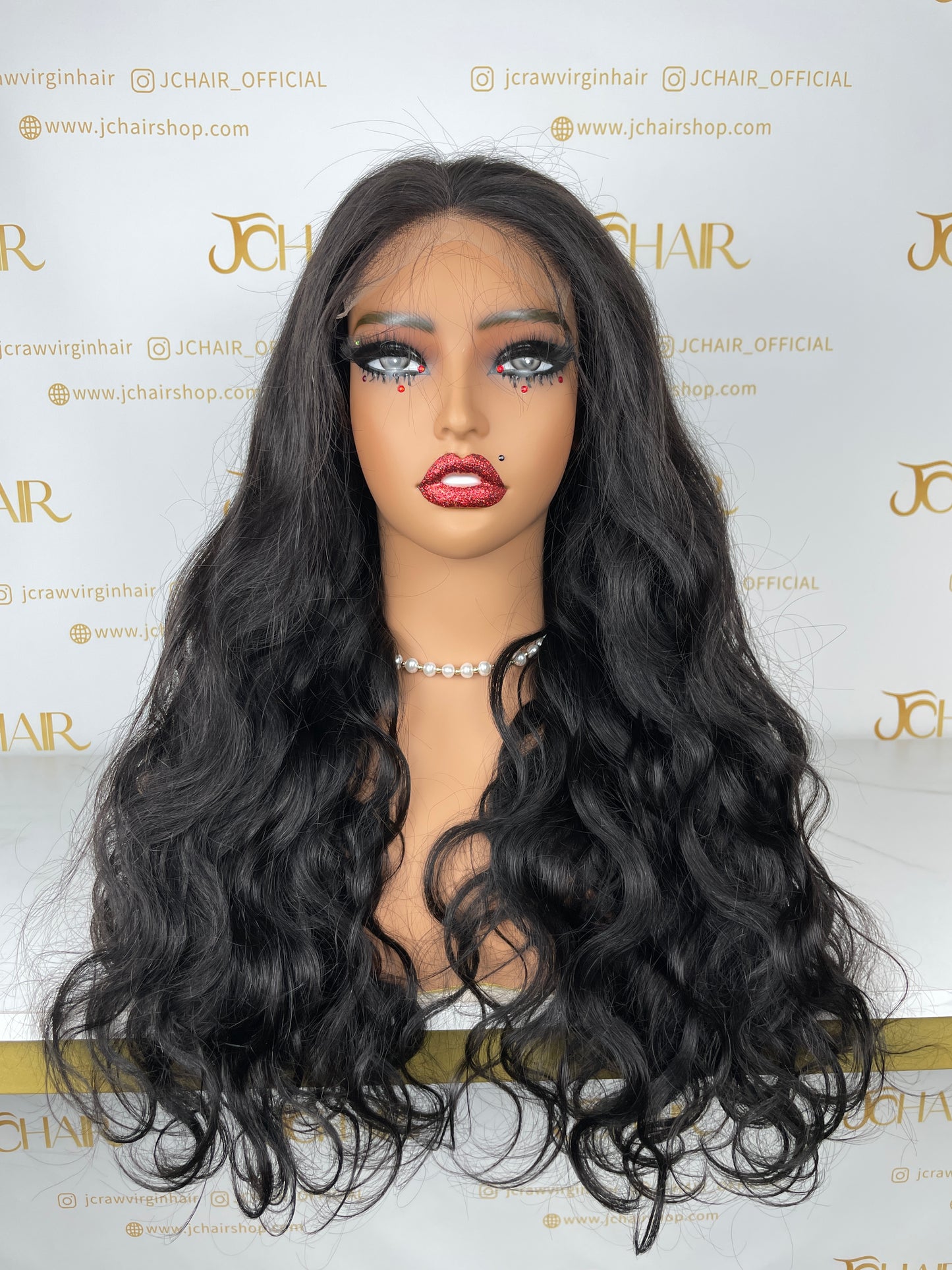 Top Burmese Virgin Hair 4x4 5x5 6X6 7X7 HD Closure Wig  - Body Wave #1B