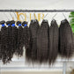 top raw cambodian hair bundle  #1B kinky straight