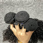 top raw cambodian hair bundle  #1B kinky curly