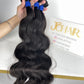 top raw cambodian hair bundle  #1B body wave