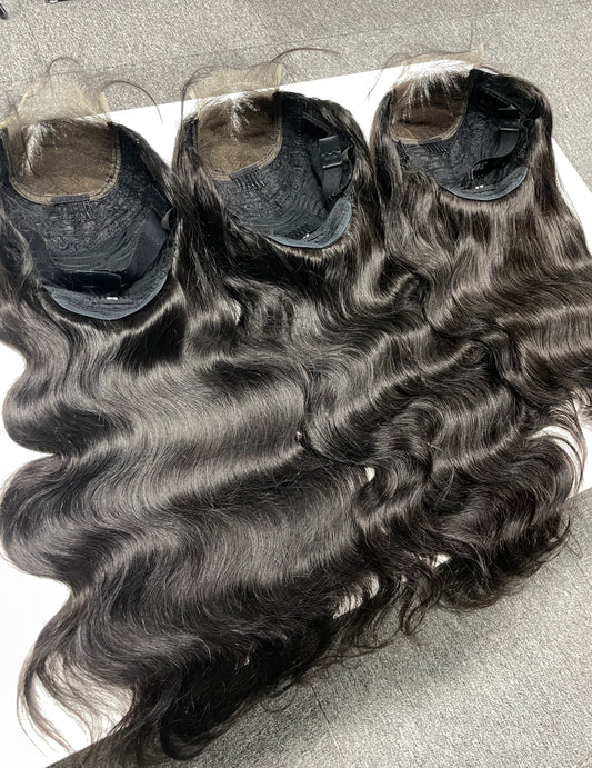 Wigs preplucked & bleach knots 180% 4x4HD glueless body wave closure wig