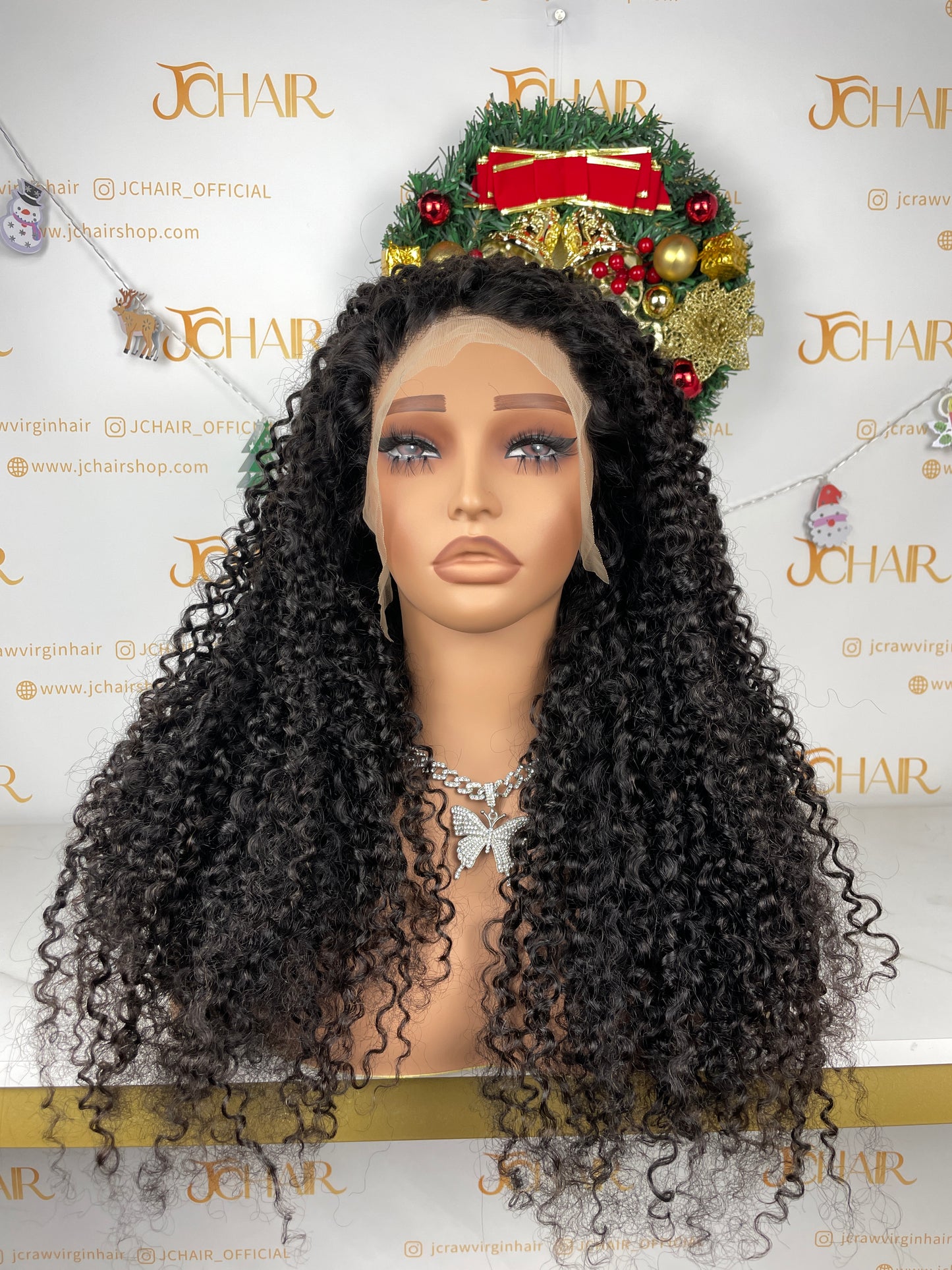 Top Burmese Virgin Hair 13x4 13x6 HD Full Frontal Wig - Pixie Curly #1B